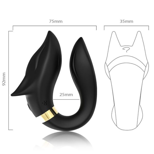 ARMONY - FOX VIBRATOR FOR COUPLES REMOTE CONTROL BLACK - Afbeelding 3