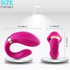 ARMONY - CRESCENT VIBRATOR FOR COUPLES REMOTE CONTROL FUCHSIA - Afbeelding 3
