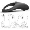 ARMONY - SHARK VIBRATOR RING FOR COUPLES REMOTE CONTROL BLACK - Afbeelding 5