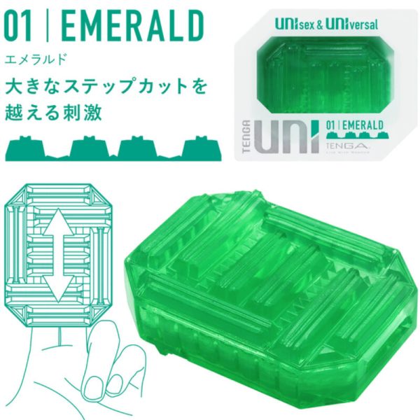 TENGA - UNI EMERALD MASTURBATOR THIMBLE - Afbeelding 2