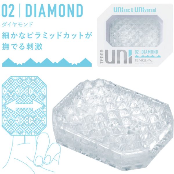 TENGA - UNI DIAMOND MASTURBATOR THIMBLE - Afbeelding 2