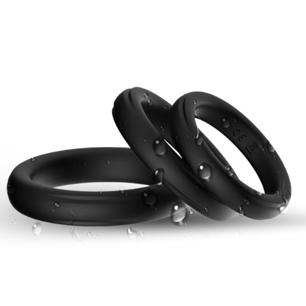 ARMONY - TRIPLE SILICONE RING BLACK - Afbeelding 2