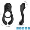 ARMONY - VEYRON DOUBLE VIBRATOR RING TOY FOR COUPLES REMOTE CONTROL BLACK - Afbeelding 3