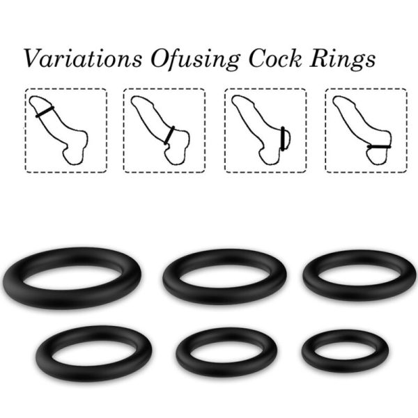 ARMONY - RINGS SILICONE BLACK - Afbeelding 3