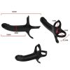 ARMONY - DILDO WITH RING & VIBRATOR REMOTE CONTROL BLACK - Afbeelding 3
