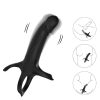 ARMONY - DILDO WITH RING & VIBRATOR REMOTE CONTROL BLACK - Afbeelding 2