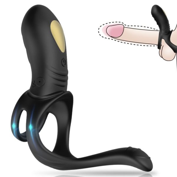 ARMONY - JOY JUMPER RING VIBRATOR FOR COUPLES & ANAL PLUG REMOTE CONTROL BLACK - Afbeelding 2