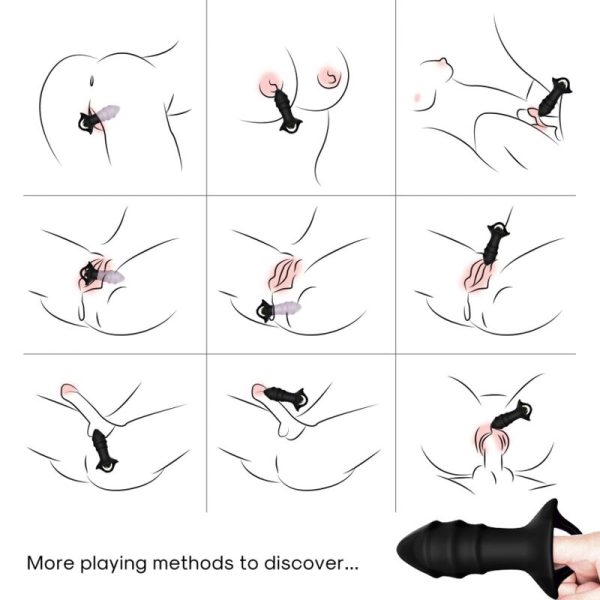 ARMONY - KYLIN FINGER VIBRATOR & ANAL PLUG REMOTE CONTROL BLACK - Afbeelding 2