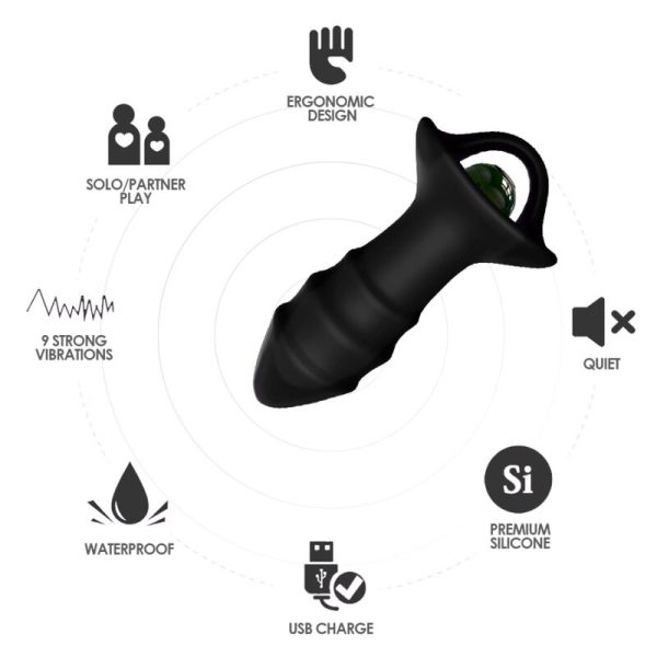 ARMONY - KYLIN FINGER VIBRATOR & ANAL PLUG REMOTE CONTROL BLACK - Afbeelding 3