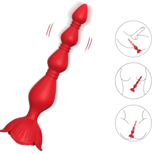ARMONY - PINK VIBRATOR PAGODA & ANAL PLUG RED - Afbeelding 2