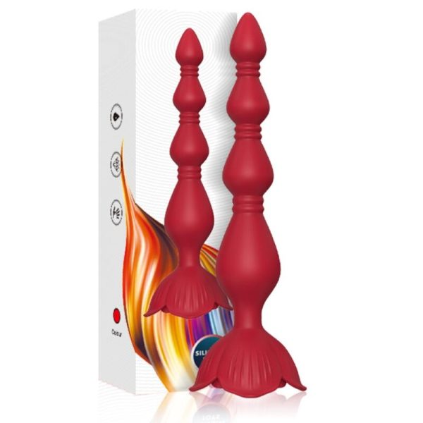 ARMONY - PINK VIBRATOR PAGODA & ANAL PLUG RED - Afbeelding 4