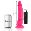 DIVERSIA - FLEXIBLE VIBRATING DILDO PINK 21 CM -O- 4.9 CM - Afbeelding 2