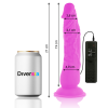 DIVERSIA - FLEXIBLE VIBRATING DILDO PURPLE 21 CM -O- 4.9 CM - Afbeelding 2