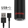 ONINDER - BERLIN BULLET VIBRATOR BLACK 9 MODES 8.5 X 2 CM - FREE APP - Afbeelding 4
