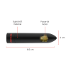 ONINDER - BERLIN BULLET VIBRATOR BLACK 9 MODES 8.5 X 2 CM - FREE APP - Afbeelding 5