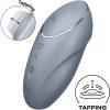 SATISFYER - TAP & CLIMAX 1 LAY-ON VIBRATOR GREY - Afbeelding 4