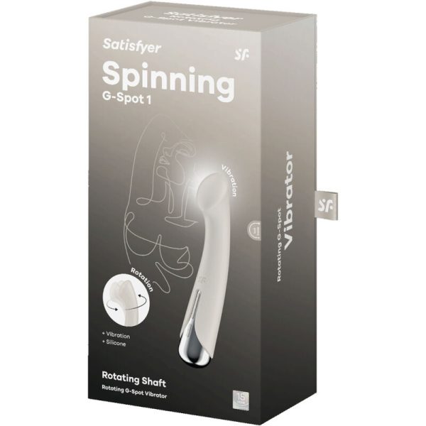 SATISFYER - SPINNING G-SPORT 1 ROTATOR VIBRATOR BEIGE - Afbeelding 6