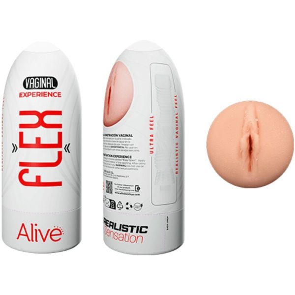 ALIVE - FLEX MALE MASTURBADOR VAGINAL SIZE M - Afbeelding 2