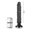 BASECOCK - REALISTIC VIBRATOR 2-1 BLACK 20 CM -O- 4 CM - Afbeelding 2