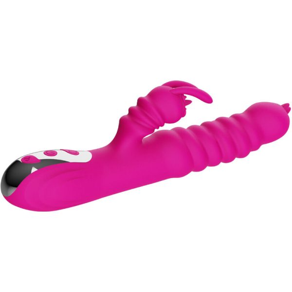 ARMONY - RABBIT DOUBLE TONGUE MULTIFUNCTION VIBRATOR FUCHSIA HEAT EFFECT - Afbeelding 3