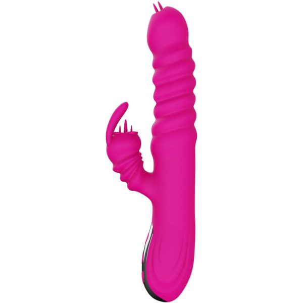 ARMONY - RABBIT DOUBLE TONGUE MULTIFUNCTION VIBRATOR FUCHSIA HEAT EFFECT - Afbeelding 4