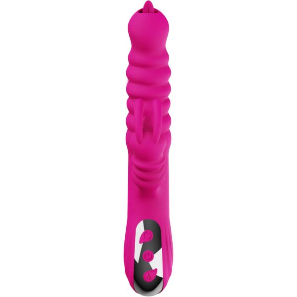 ARMONY - RABBIT DOUBLE TONGUE MULTIFUNCTION VIBRATOR FUCHSIA HEAT EFFECT - Afbeelding 6