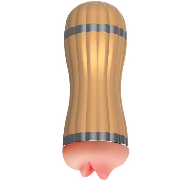ARMONY - BEVIS DOUBLE MASTURBATOR VAGINA & MOUTH GOLDEN - Afbeelding 2