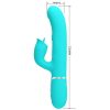 PRETTY LOVE - RABBIT VIBRATOR WITH LICKING AQUA GREEN - Afbeelding 2