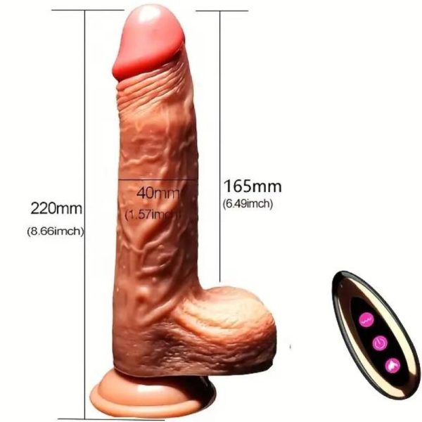 ARMONY - REALISTIC DILDO VIBRATOR & THRUSTING REMOTE CONTROL 22.5 CM - Afbeelding 5