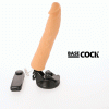 BASECOCK - REALISTIC VIBRATOR REMOTE CONTROL FLESH 21 CM -O- 4 CM