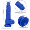 CALEXOTICS - ADMIRAL SAILOR REALISTIC DILDO VIBRATOR BLUE - Afbeelding 4