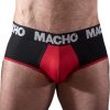 MACHO - MS26N SLIP BLACK/RED XL