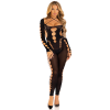 LEG AVENUE - RECKLESS ANKLE BODYSTOCKING BLACK - Afbeelding 3