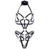 LEG AVENUE - PATENT LEATHER BODY HARNESS BLACK L - Afbeelding 6