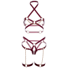 LEG AVENUE - HARNESS BRA & HEART GARTER M - Afbeelding 6