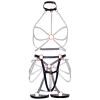 LEG AVENUE - HARNESS BRA & PEARL GARTER L - Afbeelding 7