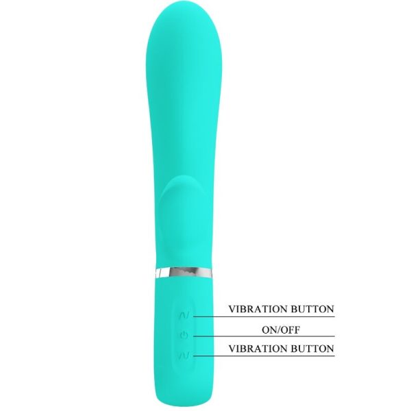 PRETTY LOVE - THOMAS MULTIFUNCTION G-SPOT VIBRATOR AQUA GREEN - Afbeelding 6