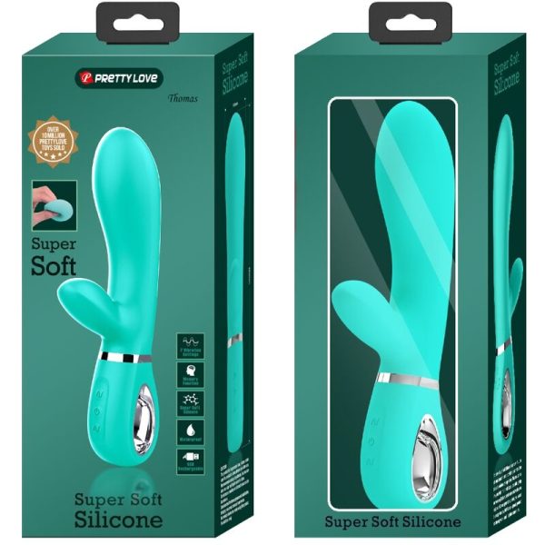 PRETTY LOVE - THOMAS MULTIFUNCTION G-SPOT VIBRATOR AQUA GREEN - Afbeelding 9