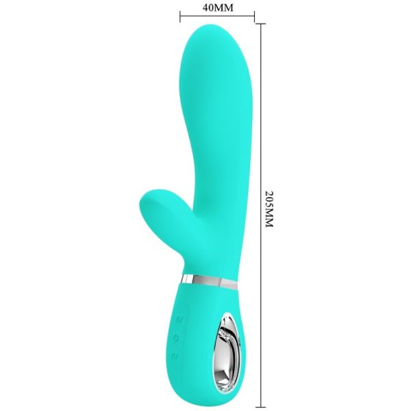 PRETTY LOVE - THOMAS MULTIFUNCTION G-SPOT VIBRATOR AQUA GREEN - Afbeelding 5