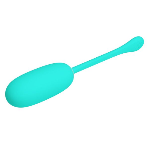 PRETTY LOVE - JULIUS WATERPROOF-RECHARGEABLE VIBRATING EGG AQUA GREEN - Afbeelding 4