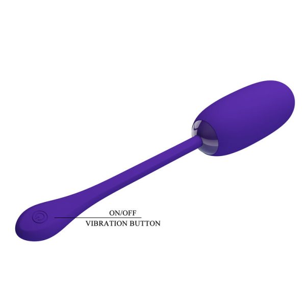 PRETTY LOVE - JULIUS WATERPROOF-RECHARGEABLE VIBRATING EGG PURPLE - Afbeelding 7