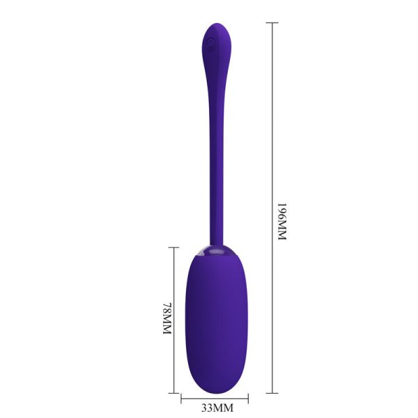 PRETTY LOVE - JULIUS WATERPROOF-RECHARGEABLE VIBRATING EGG PURPLE - Afbeelding 6