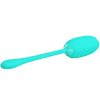 PRETTY LOVE - KIRK RECHARGEABLE VIBRATING EGG AQUA GREEN - Afbeelding 4
