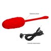 PRETTY LOVE - VIBRATING EGG WITH RED RECHARGEABLE MARINE TEXTURE - Afbeelding 8