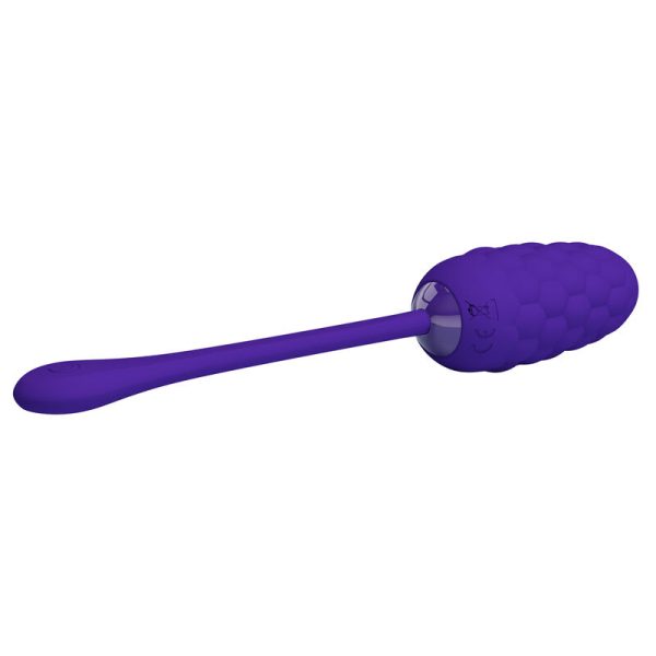 PRETTY LOVE - VIBRATING EGG WITH PURPLE RECHARGEABLE MARINE TEXTURE - Afbeelding 3