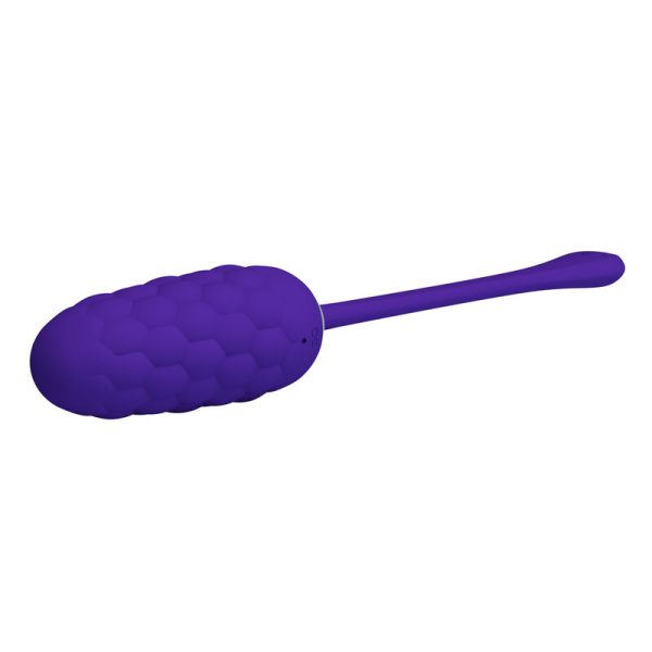 PRETTY LOVE - VIBRATING EGG WITH PURPLE RECHARGEABLE MARINE TEXTURE - Afbeelding 4