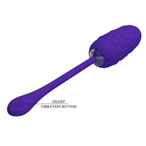 PRETTY LOVE - VIBRATING EGG WITH PURPLE RECHARGEABLE MARINE TEXTURE - Afbeelding 7