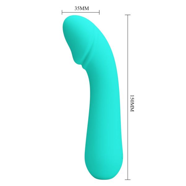 PRETTY LOVE - CETUS RECHARGEABLE VIBRATOR AQUA GREEN - Afbeelding 6