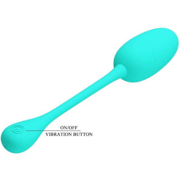 PRETTY LOVE - KNUCKER WATER GREEN RECHARGEABLE VIBRATING EGG - Afbeelding 7