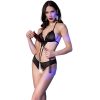 CHILIROSE - CR 4410 BODYSUIT CROTCHLESS BLACK S/M - Afbeelding 2